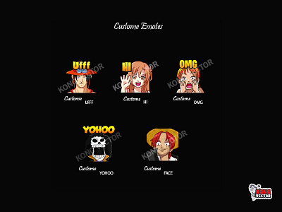 Custome Twitch Emotes cartoon design emoji emote emotes illustration twitch twitchemote twitchemotes