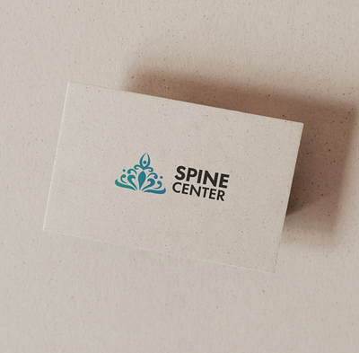 Logotype for spine center branding design illustrator logo vector