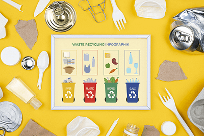 Waste Recycling infographic flyer flyer graphic design illustration infographic vector wasterecycling