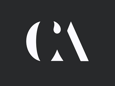 CA Monogram Logo art direction branding figma graphic design lettering logo monogram typography ux