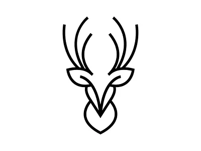 Minimalist Deer Logo branding deer logo fiverr graphic design illustration line art logo line logo logo minimal deer logo minimal logo minimalist modern logo