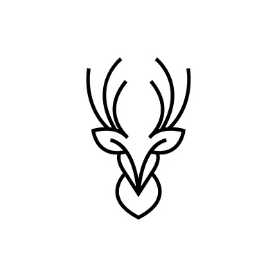 Minimalist Deer Logo branding deer logo fiverr graphic design illustration line art logo line logo logo minimal deer logo minimal logo minimalist modern logo