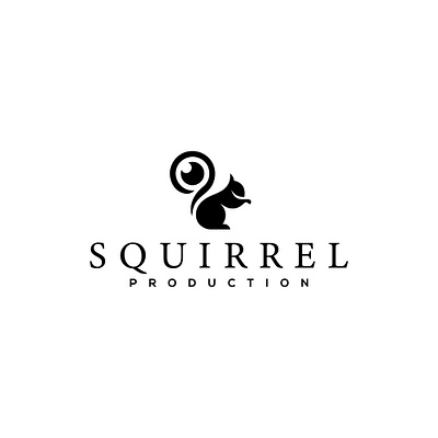 Squirrel Production logo branding design fiverr graphic design line art logo logo minimal logo minimalis minimalist minimalist logo modern logo squirrel logo