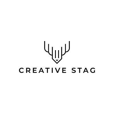 Creative Stag Logo Design branding design fiverr graphic design illustration line art logo logo minimal logo minimalist logo minimalist stag logo modern logo stag logo ui