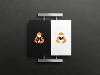 Monk Logo Design branding design fiverr graphic design illustration line art logo logo minimal logo minimalist logo modern logo monk logo monk logo design ui