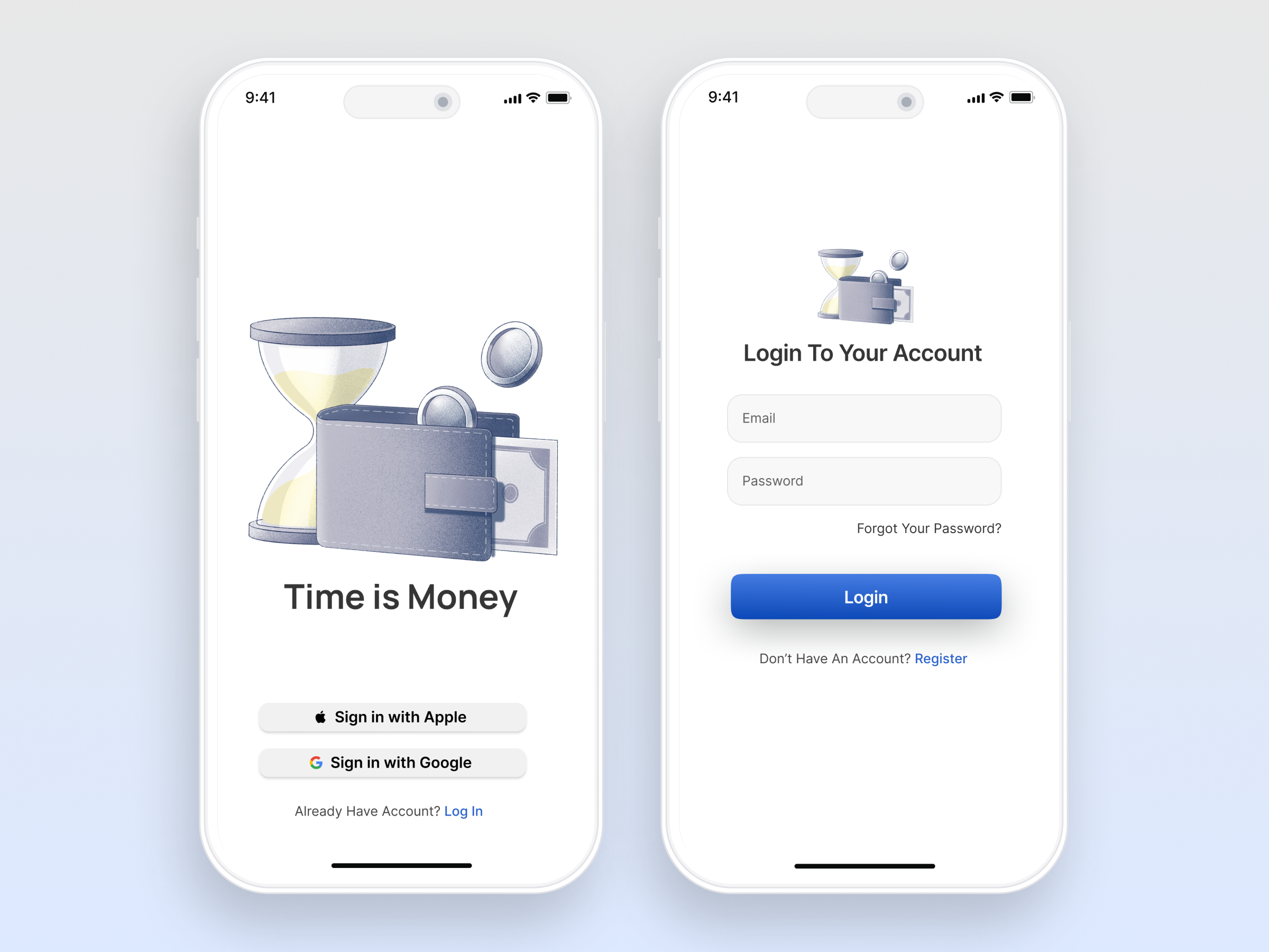 Time is money app store apple budget tracker expense figma finacial app finance ios minimal mobile app tracker trending