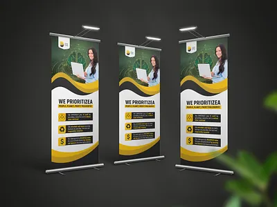 Corporate Business Roll Up Banners banner banner design creativity design illustration roll up roll up banner