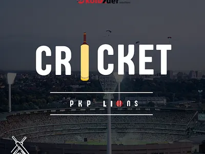 PKP LIONS creative cricket design designer edit graphic design logo post style team