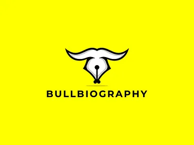 BullBiography Logo Design branding bull logo design fiverr graphic design illustration line art logo logo logo design minimal bull logo minimal logo modern logo modern minimal logo ui