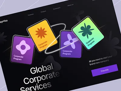 Releptika webdesign branding business design digital graphic design illustration inspiration landing ui web webdesign