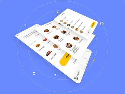 Place Order app flow food food app mockup place order ui design user flow ux design