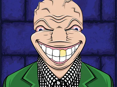 Indrid Cold aka The Grinning Man Illustration adobe illustrator character character design comic art comic book art design fantasy art graphic arts graphic design graphics illustration illustrator indrid cold low brow low brow art ufos vector vector art