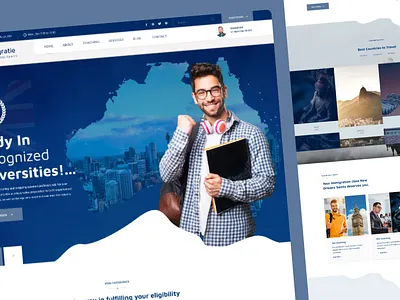 Immigration Landing page coaching consulting green card student visa visa visa agent visa service