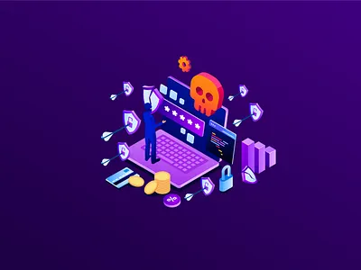 Hacking Activity design graphic design graphics hacker hacking hacking activity illustration isometric minimalism vector
