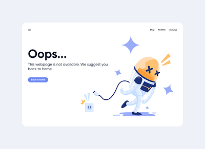 Error page design concept design error error illustration error page design error state oops page not found ui