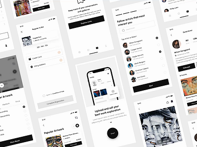 BidArt - Art Bidding App Animation animation bidart graphic design icon motion graphics payment ui