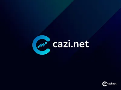 Cazi.Net Logo Design behance brand identity branding c letter logo creative dribbble gradient logo inspirations logo mark minimal modern logo net network tech technology top logo vector
