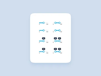 UI Component - Slider clean component ui ux
