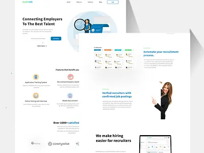 EasyHR figma hr hr software uidesign