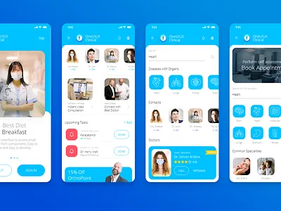OneUIUX v2 Medical Health Mobile HTML admin app bootstrap 5 dashboard design html 5 illustration mobile app template ui ux