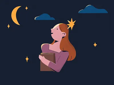 Shahrzad, the Storyteller booklet design illustration persian photoshop procreate zine