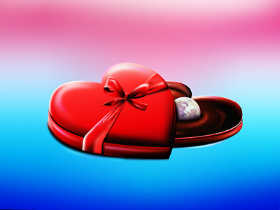 To the Moon and Back candy chocolate gradient grain heart illustration illustrator love moon noise photoshop stellar vector wacom