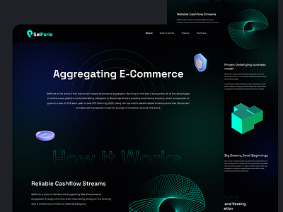 Web 3 Company Profile design dribbleshots figma landing page product design ui web 3