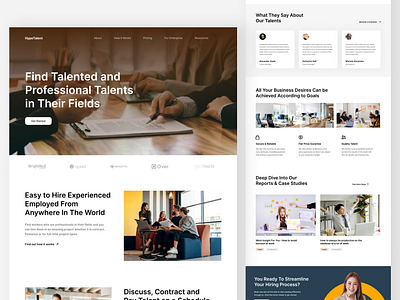 HypeTalent - Remote Work Finder Web Design 3d agency web design animation branding corporate web design illustration job finder app job finder website landing page marketing web design minimalist landing page minimalist web design remote work web design remote work website ui web web design website design