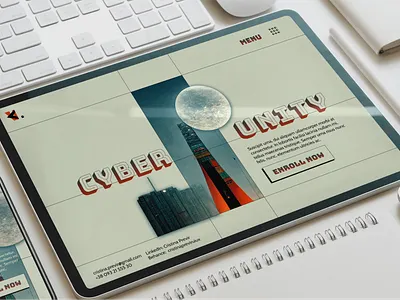 Cyber Unity Ui/Ux hero page app app design application branding cyber design figma flat graphic design illustration ios logo minimal ui uidesign uiux uiuxdesign ux vector web