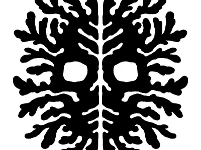 Compost black and white. skull