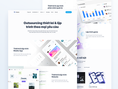 HifivePLUS - Service clean design ui ux web