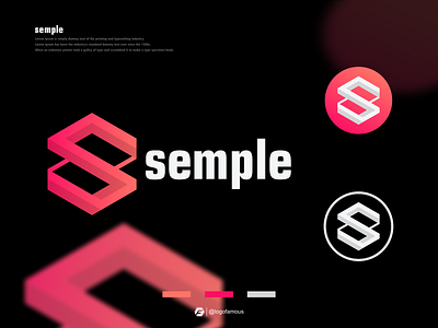 SEMPLE Logo Design Idea app brand brandidentity branding design discoverylogo graphic design icon illustration logo logofamous media motion graphics semple typography ui ux vector