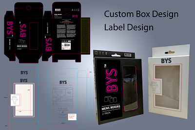 Shipping Window Box Design label design packaging box shipping box