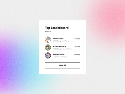 LearnUX - Leadboard clean design ui ux web