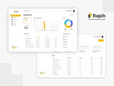 Rapih - Document Management System document figma file management file uidesign userinterface