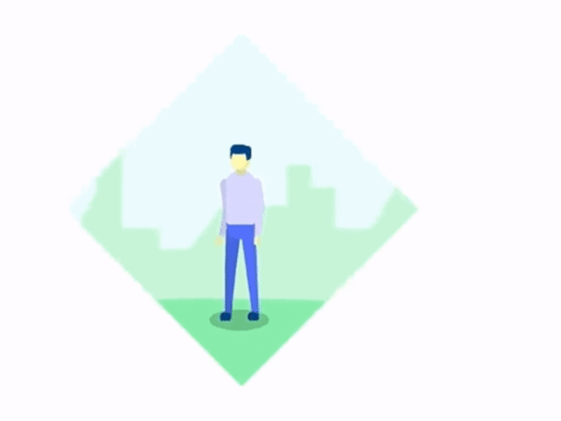 'Boy at the Park' Mograph Clip 2d animation illustration motion graphics