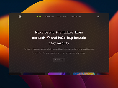 Creative Design Agency - Landing Page Website agency branding company creative creative design design design agency digital agency footer graphic design header landing page minimal personal branding personal website portfolio studio web portfolio webdesign website