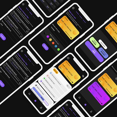 Rounder - Fintech App UI branding dark mode fintech mobile app ui ux