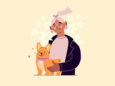 Dog Mom <3 dog illustration pet