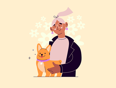 Dog Mom <3 dog illustration pet