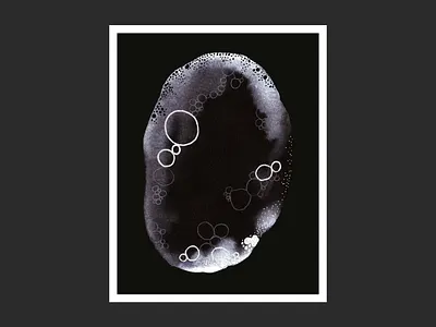 Specimen V abstract bubble dark field foam microbe organelles