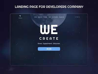 Landing page for developers company design figma landing page mobile design ui ux web web design
