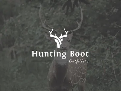 Hunting Boot Logo Design branding design flyer design graphic graphic design illustration logo