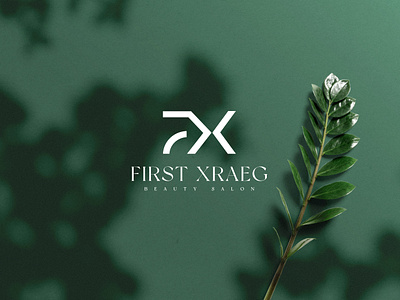 First Xraeg logo beauty branding fx logo icon identity logo logo mark salon