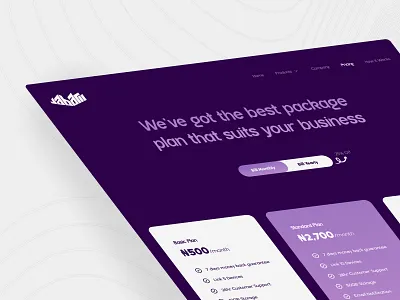 Pricing Plan Page (Dark Mode) design designchallenge designcommunity product design saas ui ui design uiux ux ux design uxui web design website