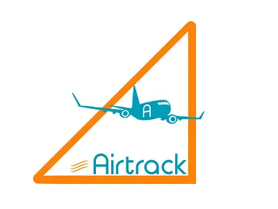 Airline logo - Airtrack #dailylogochallenge day 12 aeroplane airline branding combination mark dailylogochallenge design graphic design illustration logo