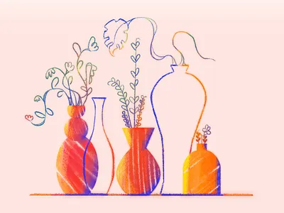 Still Life 2d flowers illustration plants