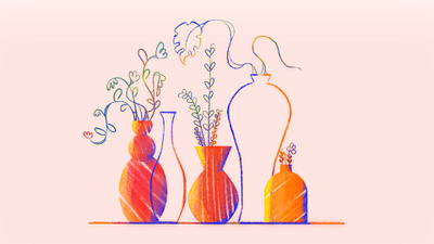 Still Life 2d flowers illustration plants