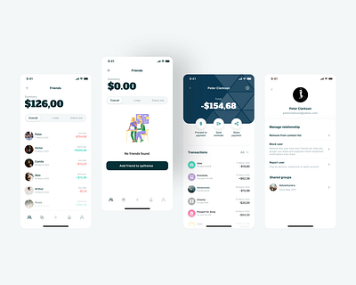 splitwise app bank debt design expenses finance group loan management money payment splitwise transfer ui ux