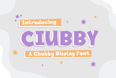 3D Chubby Display Font 3d branding calligraphy design graphic design illustration typography